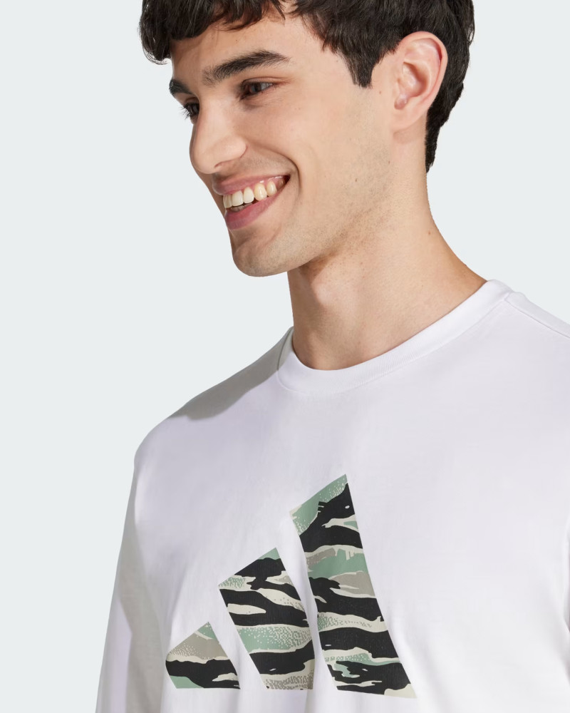 Men's T-shirt Adidas M C CAMO LOGO T white JI6770