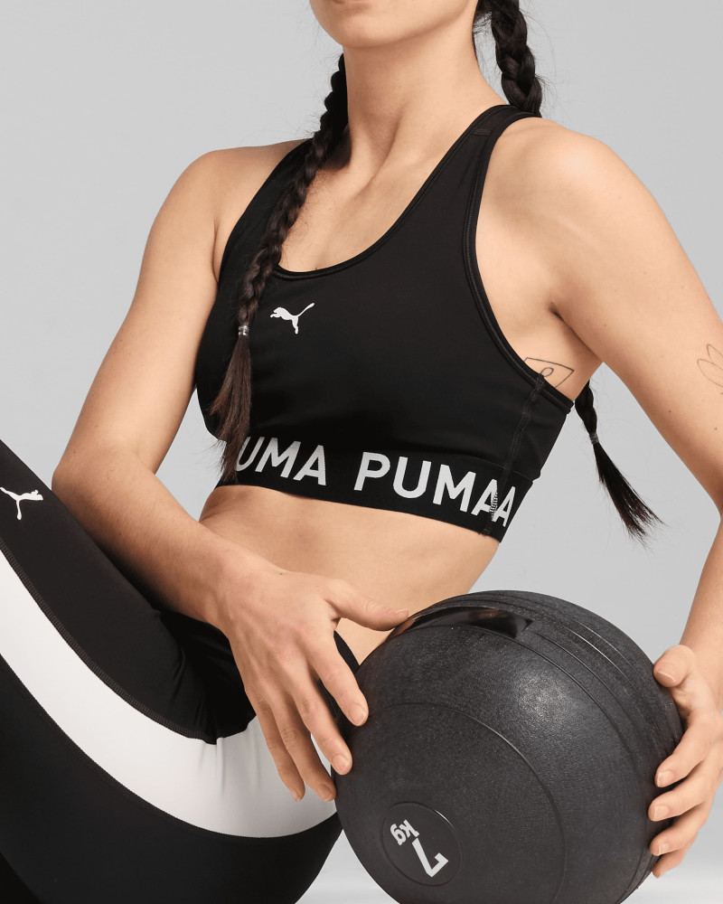 Sujetador deportivo de mujer Puma 4KEEPS ELASTIC BRA - P negro 52696201