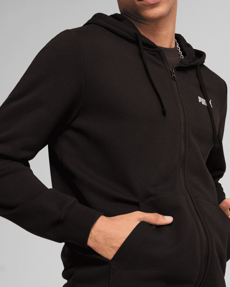 Sudadera de hombre Puma ESS Full-Zip Hoodie negra 68258801