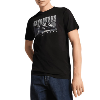 Camiseta de hombre Puma GRAPHICS Mountain Tee negra 68482801