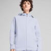 Sudadera de mujer Puma EVOSTRIPE Full-Zip Hoodie azul claro 68505047