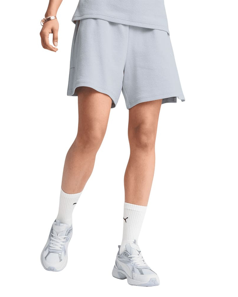 Pantalones cortos de mujer Puma HER High-Waist Shorts azul claro 68506247