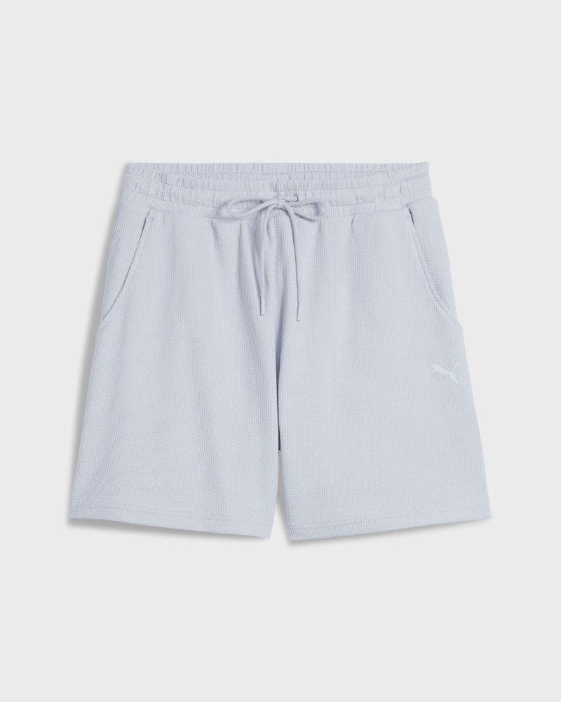Pantalones cortos de mujer Puma HER High-Waist Shorts azul claro 68506247