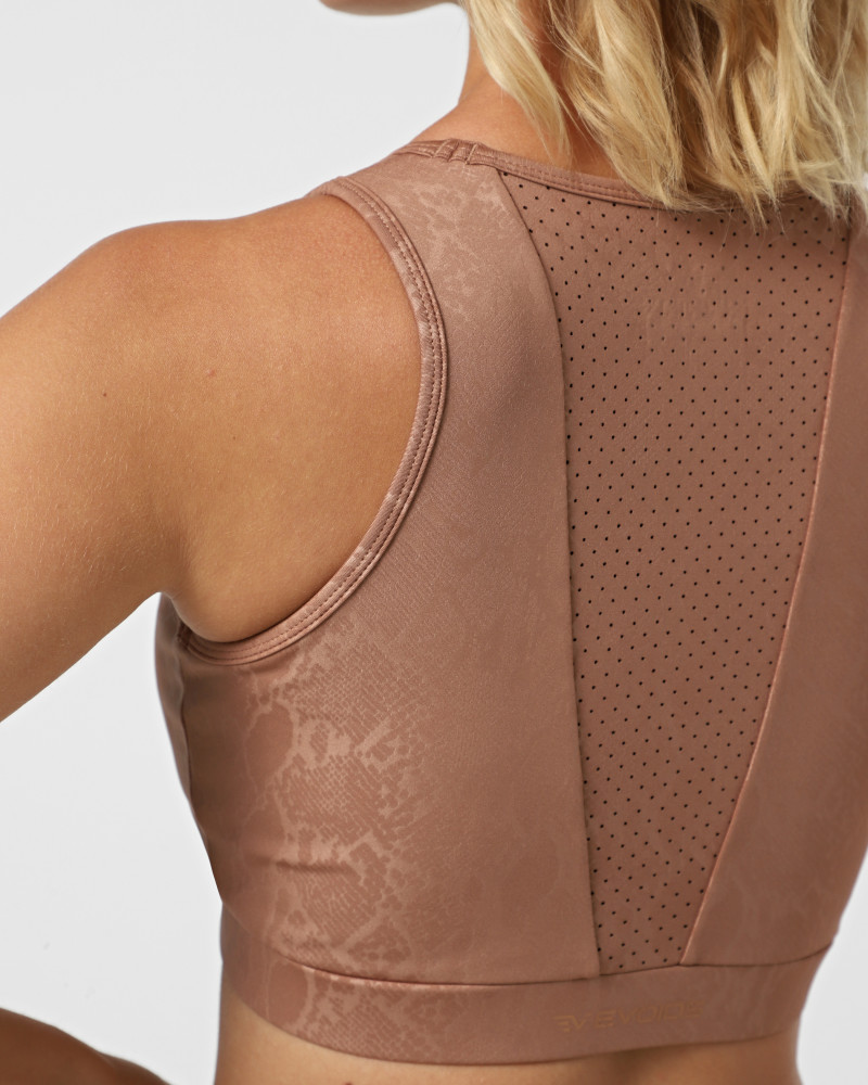 Women's sports bra Evoids Mamba brown 312310-200