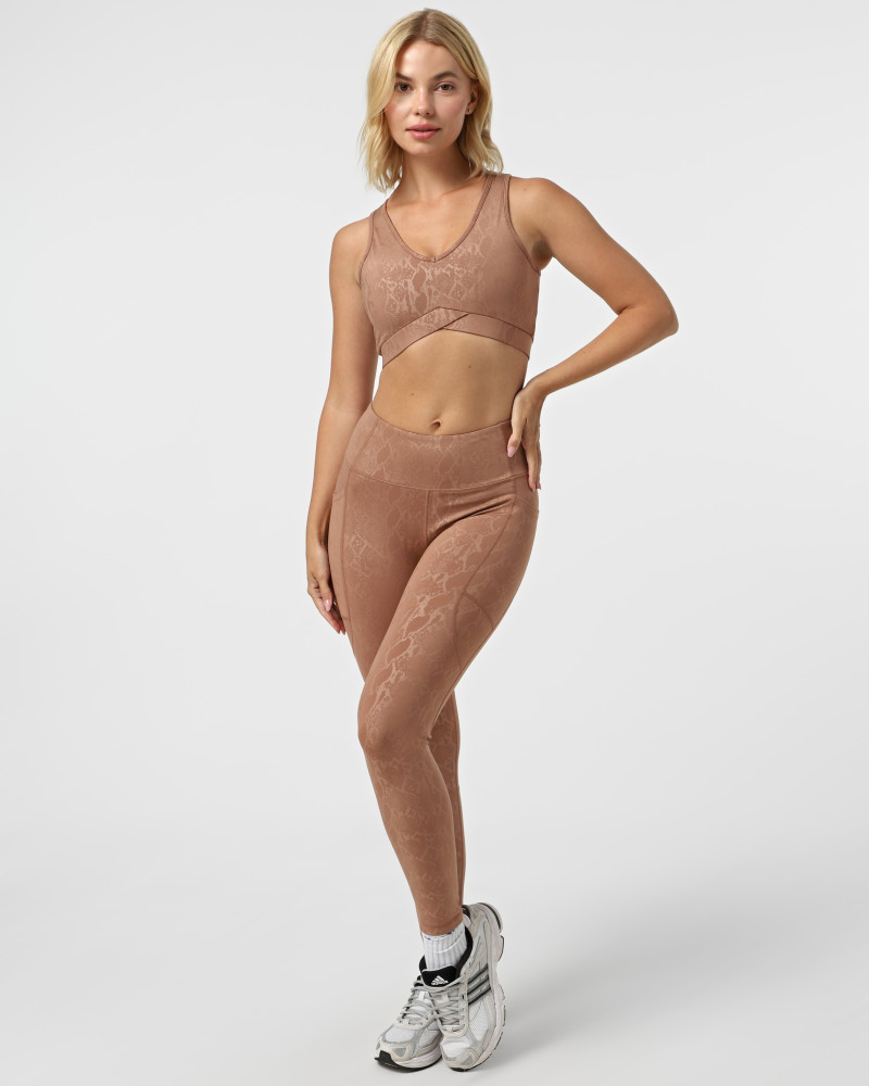 Women's sports bra Evoids Mamba brown 312310-200
