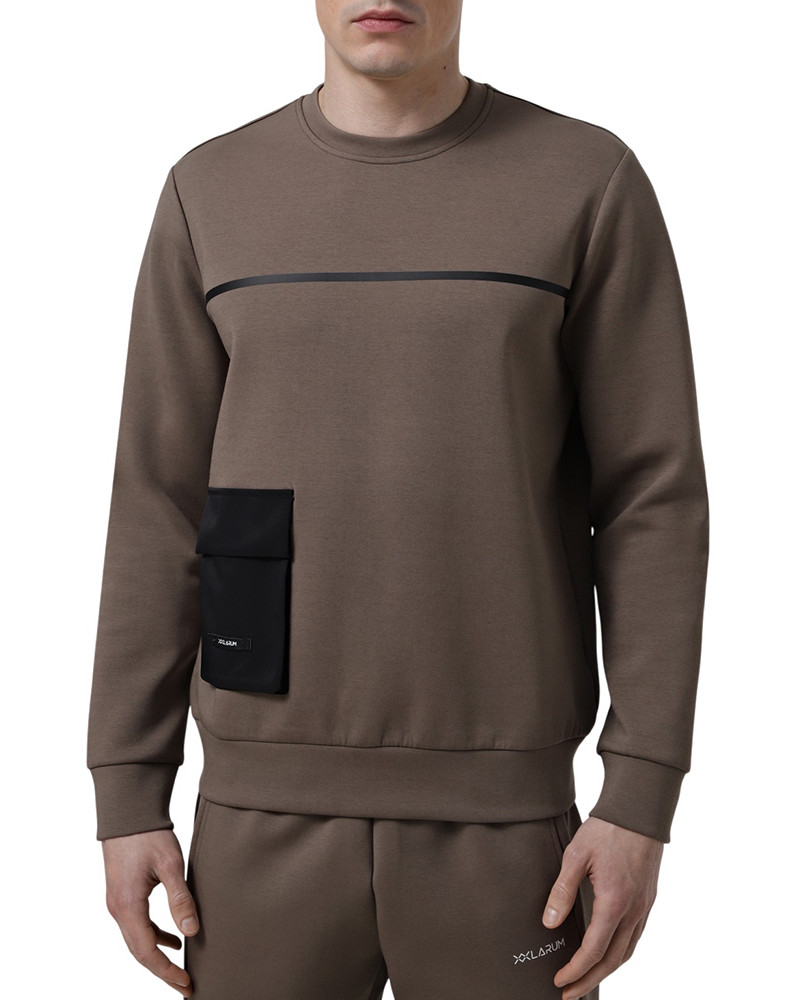 Men's sweatshirt Larum Viora brown 302515-200