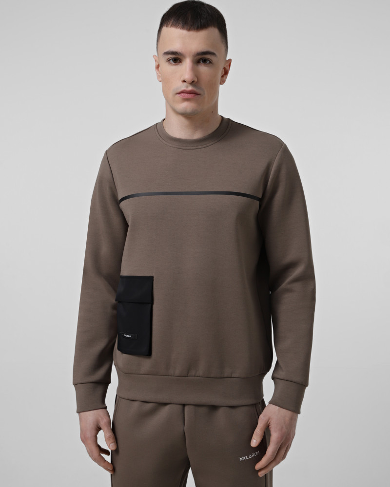 Men's sweatshirt Larum Viora brown 302515-200