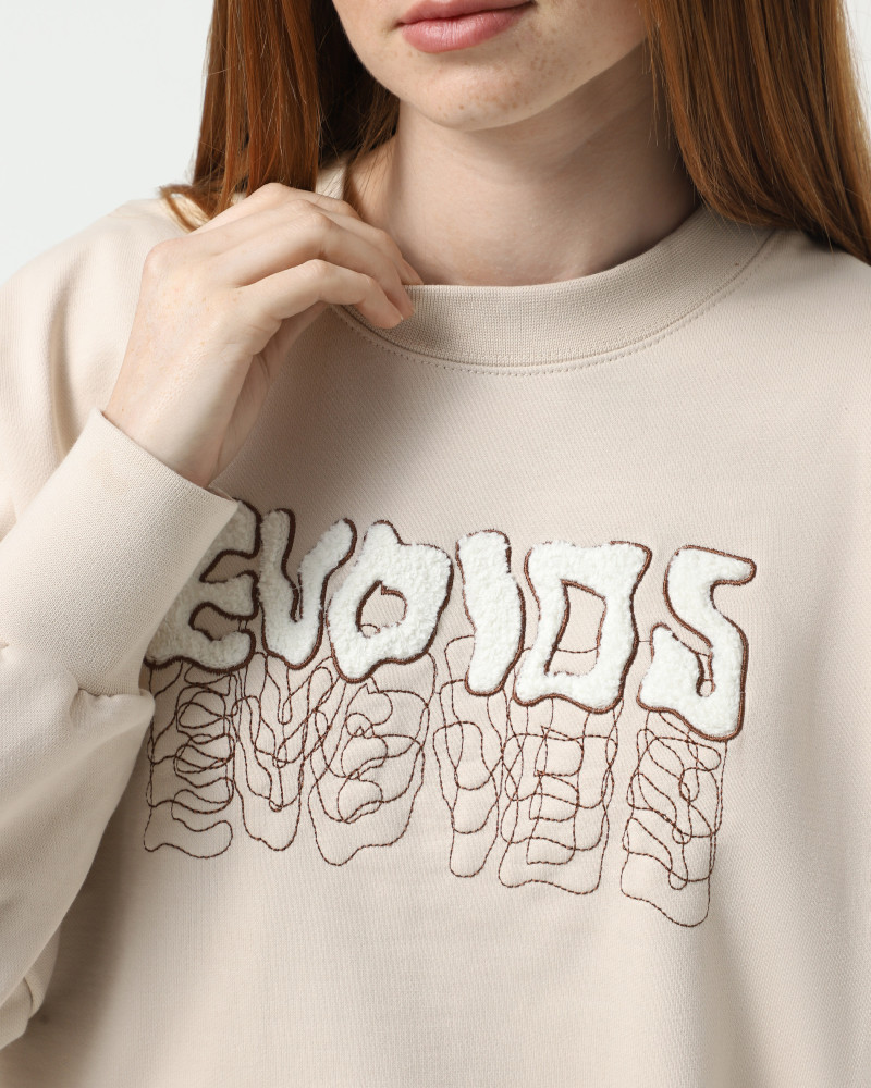 Women's sweatshirt Evoids Gemma beige 552558-125