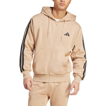 Толстовка чоловіча Adidas M 3S FL FZ HD бежева JX0745