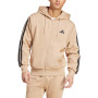 Толстовка чоловіча Adidas M 3S FL FZ HD бежева JX0745