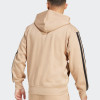 Толстовка чоловіча Adidas M 3S FL FZ HD бежева JX0745