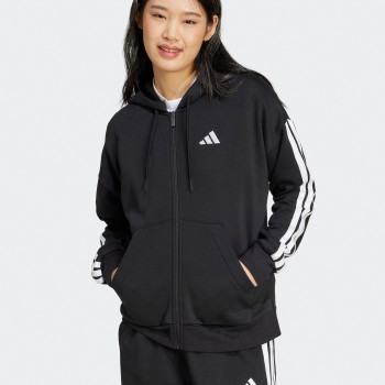 Толстовка жіноча Adidas W 3S FL FZ HD чорна JE1283