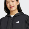 Women's hoodie Adidas W 3S FL FZ HD black JE1283