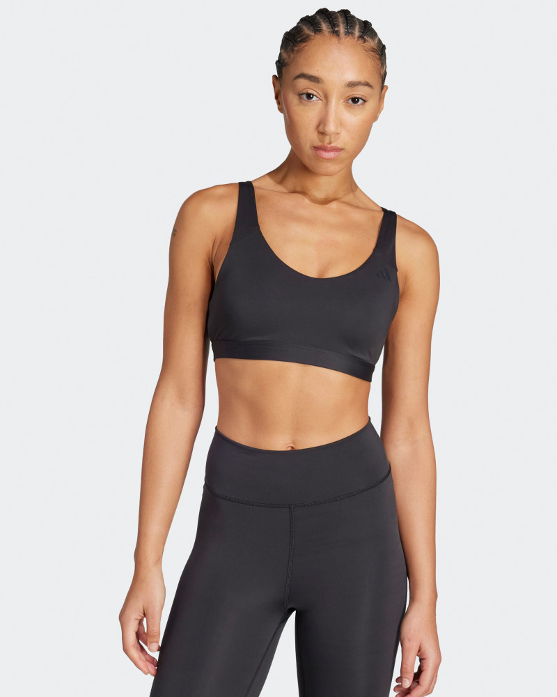 Women's sports bra Adidas ALL ME ESS MS black JL5491