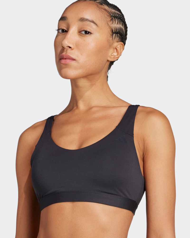 Women's sports bra Adidas ALL ME ESS MS black JL5491