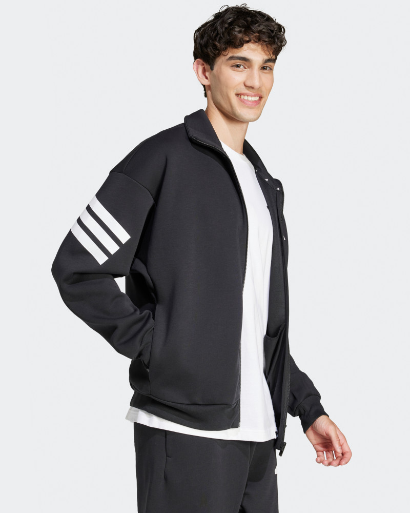Толстовка чоловіча Adidas M FI 3S TT чорна JD4885