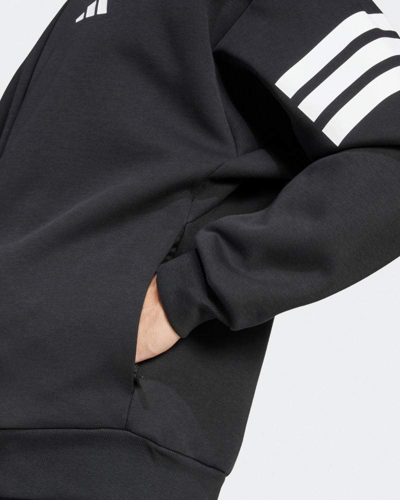 Толстовка чоловіча Adidas M FI 3S TT чорна JD4885