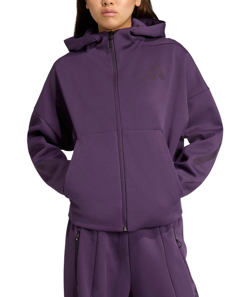Women's hoodie Adidas W Z.N.E. FZ purple KC4569