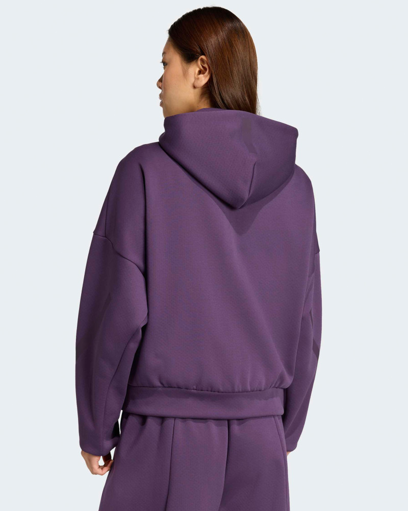 Women's hoodie Adidas W Z.N.E. FZ purple KC4569