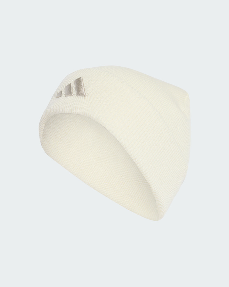Gorra Adidas NEW LOG BEA CUF color blanco lechoso JX5745