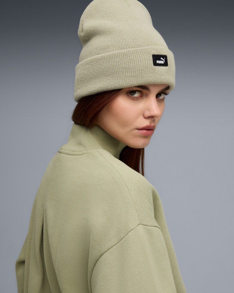 Шапка  Puma ESS Mid Crown Beanie оливкова 02640003