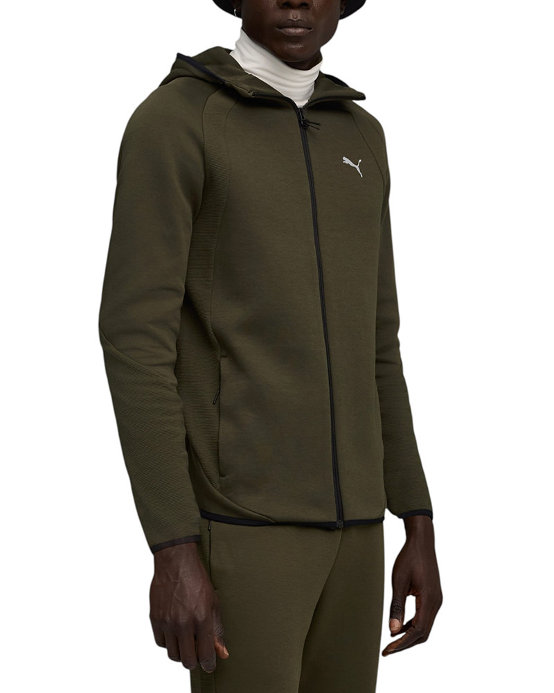 Men's hoodie Puma EVOSTRIPE FZ Hoodie DK black 68823170