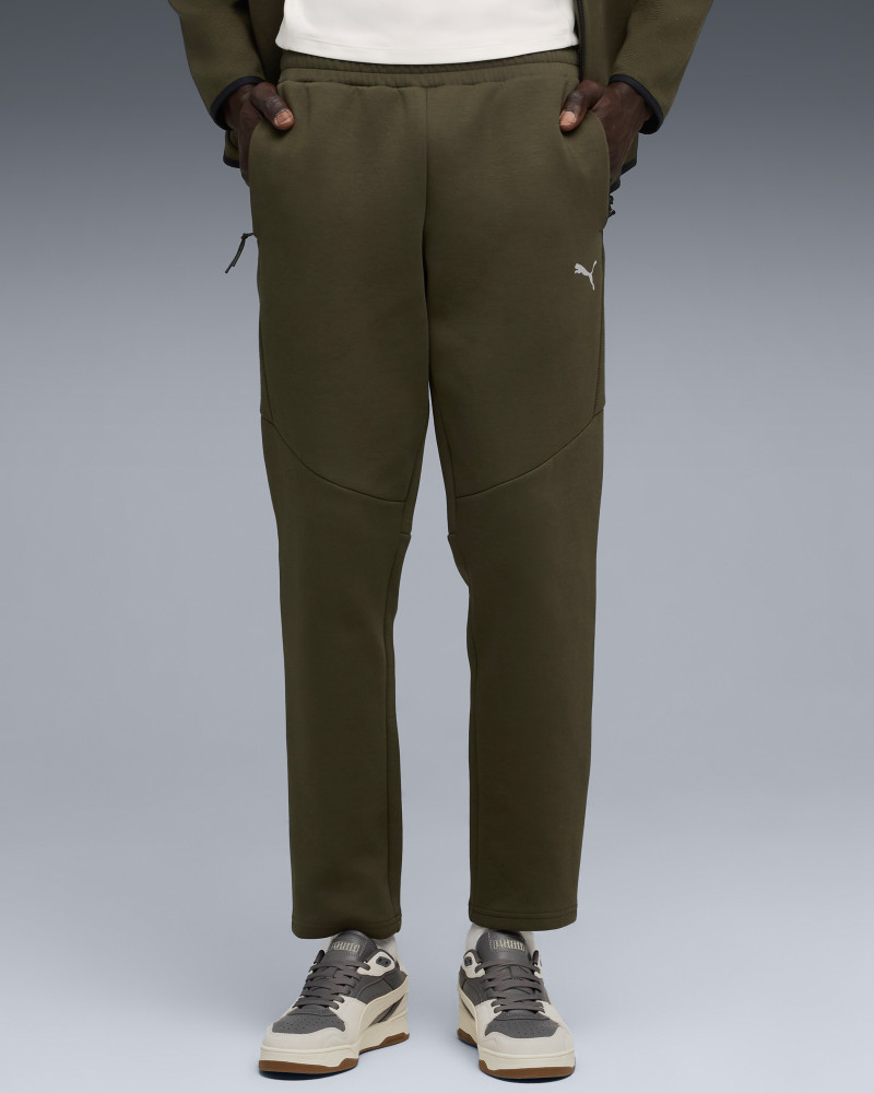 Pantalones de hombre Puma EVOSTRIPE Pants DK caqui 68823470