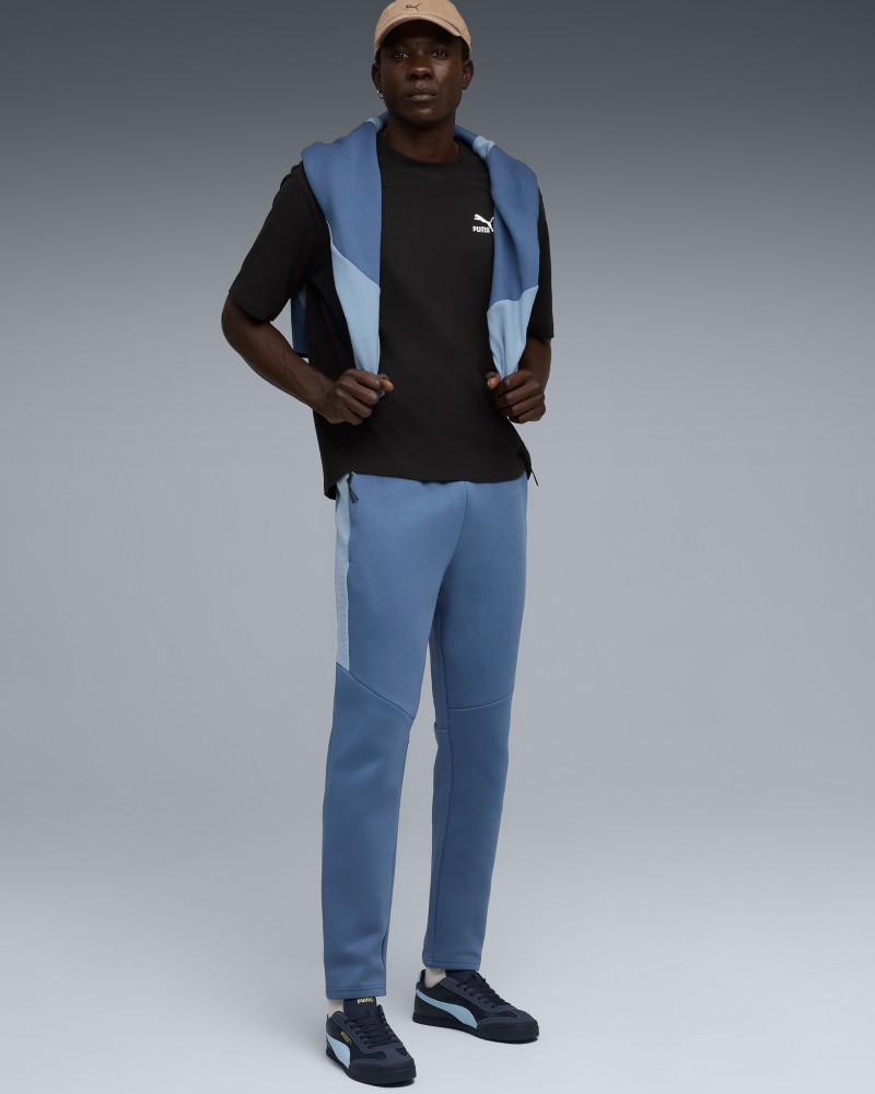 Штани чоловічі Puma EVOSTRIPE Pants DK блакитні 68823480