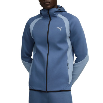 Sudadera de hombre Puma EVOSTRIPE FZ Hoodie DK azul claro 68823180