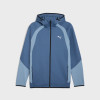 Sudadera de hombre Puma EVOSTRIPE FZ Hoodie DK azul claro 68823180