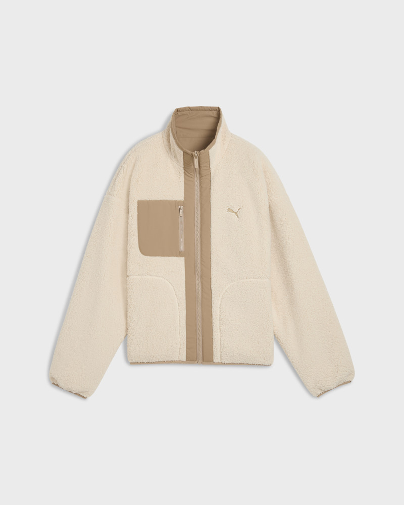 Women's jacket Puma Reversible Sherpa Jacket beige 68838687