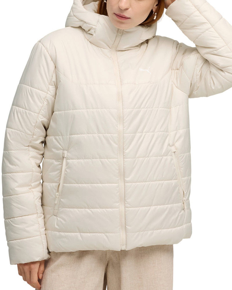 Women's jacket Puma ESS Hooded Padded Jacket cream 68523187