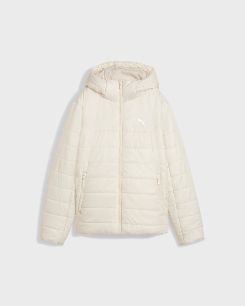 Women's jacket Puma ESS Hooded Padded Jacket cream 68523187