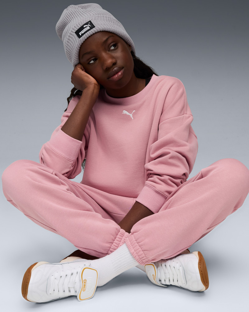 Kids' tracksuit Puma Loungewear Sweat Suit pink 68972765