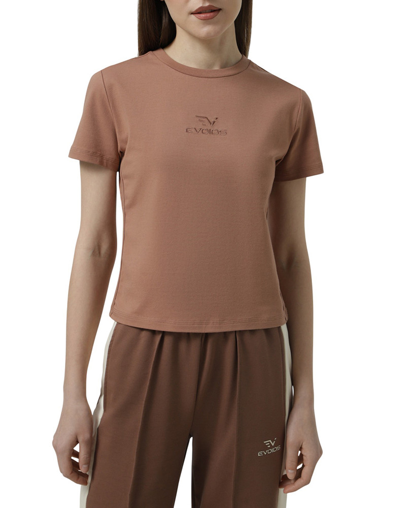 Camiseta de mujer Evoids Lyvora marrón 112601-200