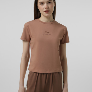 Camiseta de mujer Evoids Lyvora marrón 112601-200