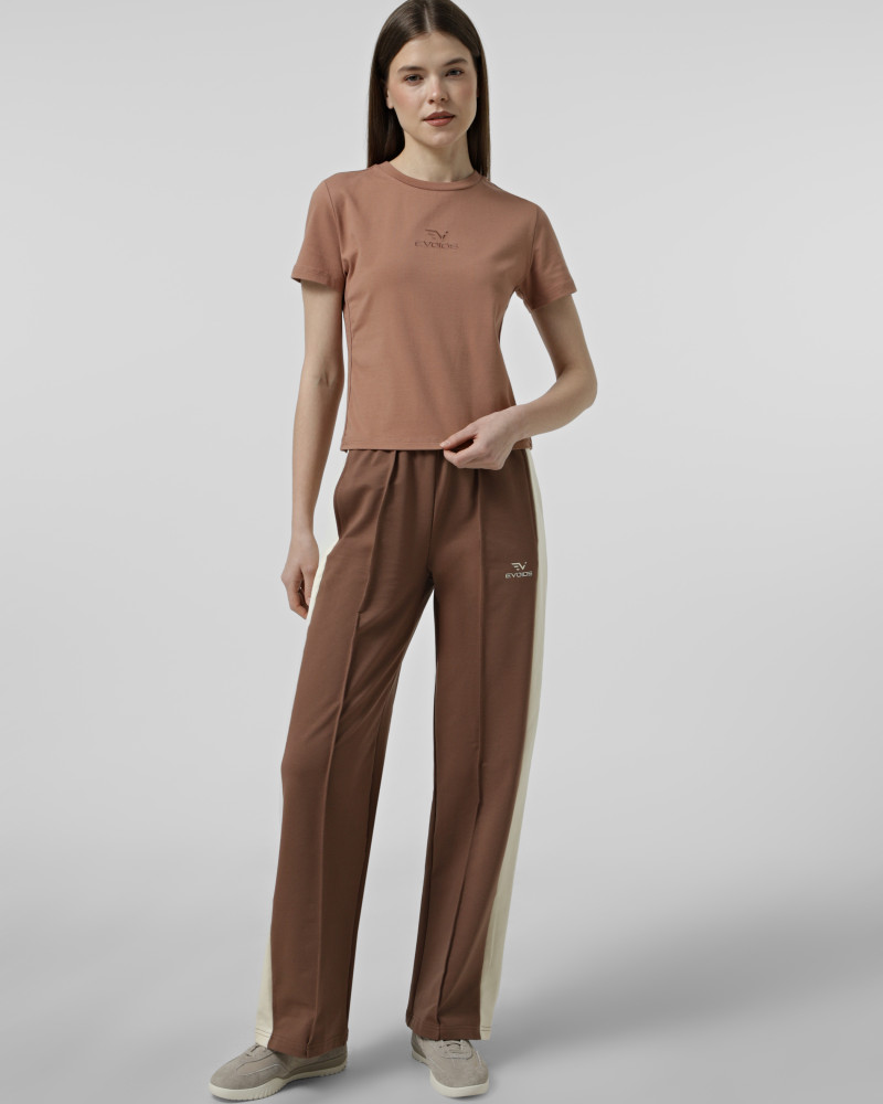 Camiseta de mujer Evoids Lyvora marrón 112601-200