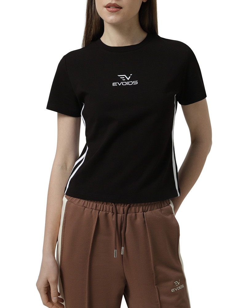 Camiseta de mujer Evoids Lyvora negra 112601-010