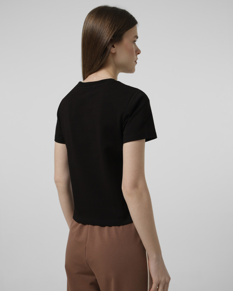 Camiseta de mujer Evoids Lyvora negra 112601-010