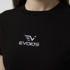 Camiseta de mujer Evoids Lyvora negra 112601-010