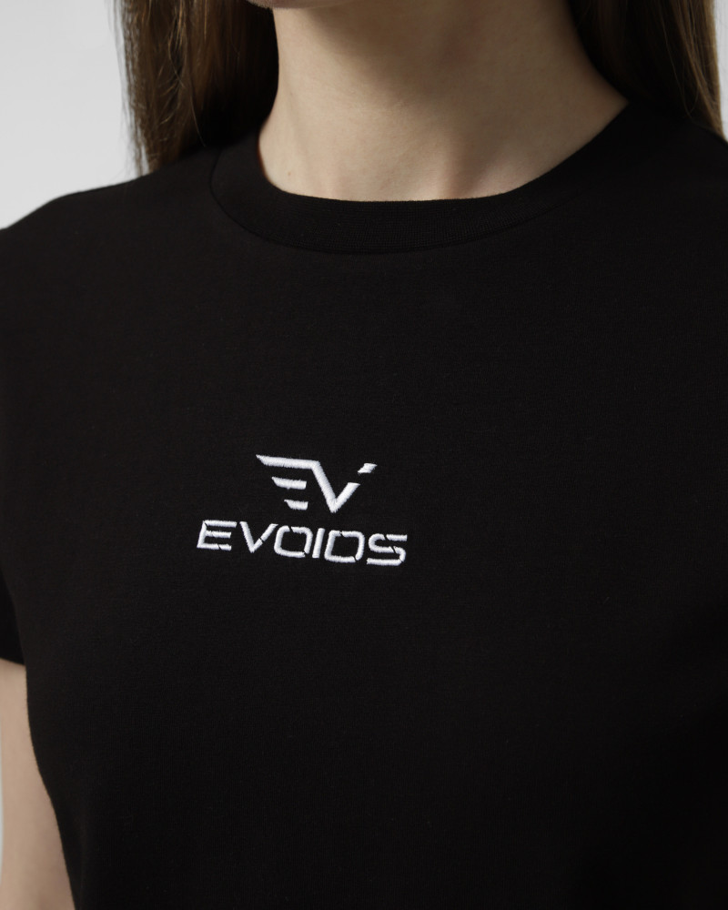 Camiseta de mujer Evoids Lyvora negra 112601-010