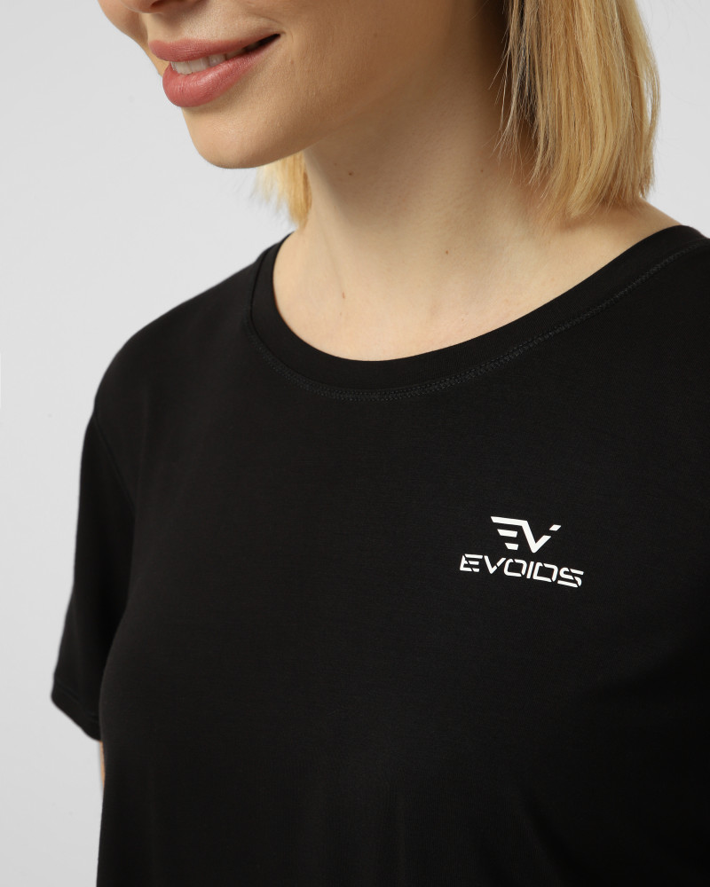 Camiseta de mujer Evoids Olyra negra 932603-010
