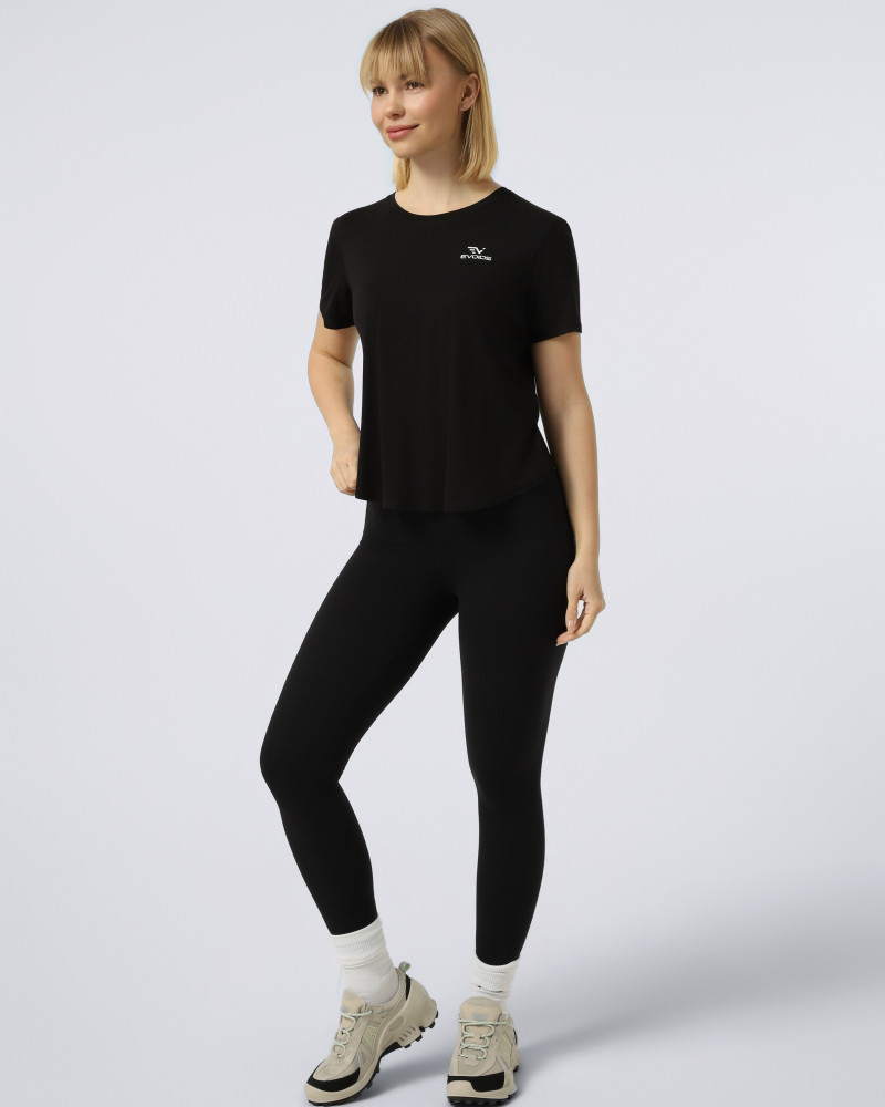 Camiseta de mujer Evoids Olyra negra 932603-010