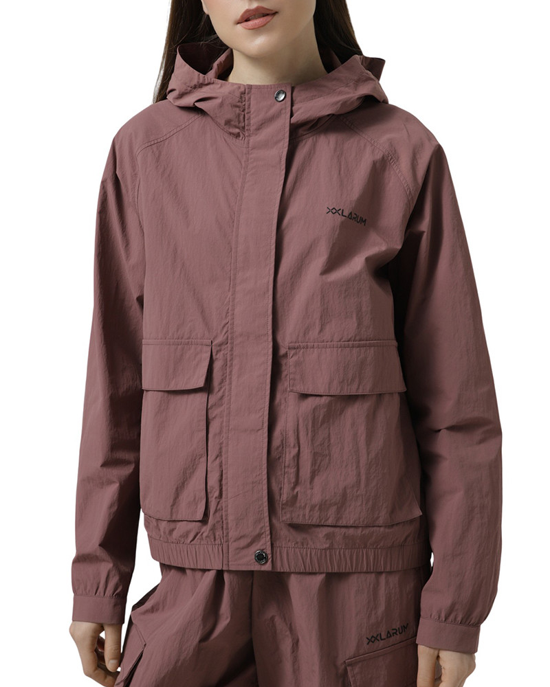 Women's windbreaker Larum Vanta burgundy 172602-670
