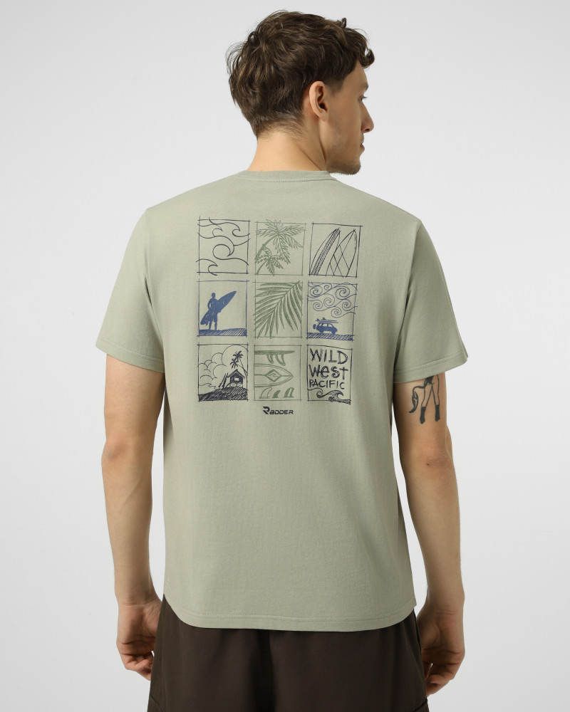 Camiseta de hombre Radder Nomera color oliva 572605-340