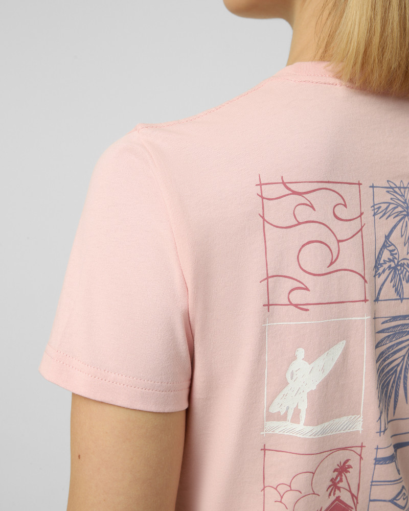 Women's T-shirt Radder Groove pink 572610-600