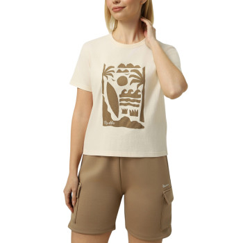 Women's T-shirt Radder Halden cream 572611-121