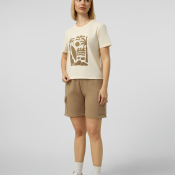Women's T-shirt Radder Halden cream 572611-121