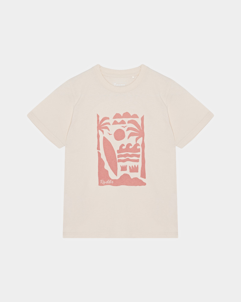 Camiseta infantil Radder Asheron color blanco lechoso 572612-121