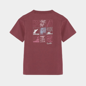 Camiseta infantil Radder Nocta rosa oscuro 572614-620